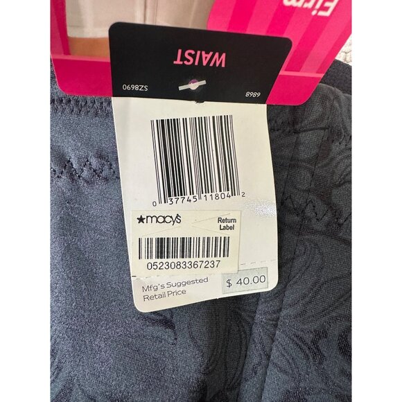 Maidenform Waist Shaper Size 2XL Patterned Black Firm Control Waist Snipper New - Picture 7 of 13